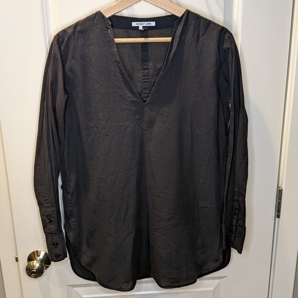 Helmut Lang Black Flowy Tunic Top XS - medium - Picture 1 of 4